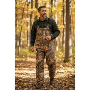 Break-Up Country Mossy Oak Mens Insulated Bib Overalls Sz 2XL, 29" Inseam